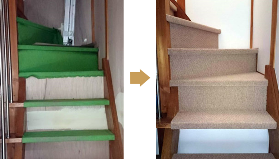 階段のカーペット